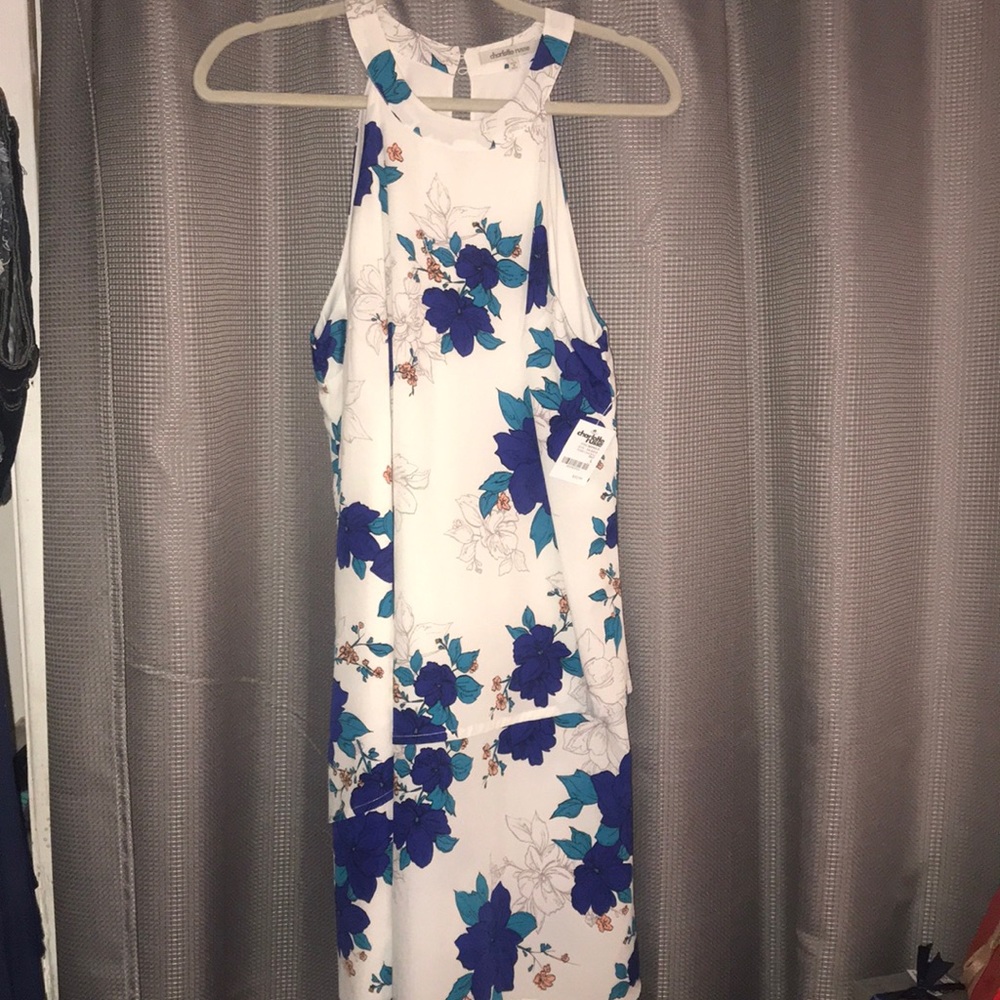 High Neck Layered Shift Dress